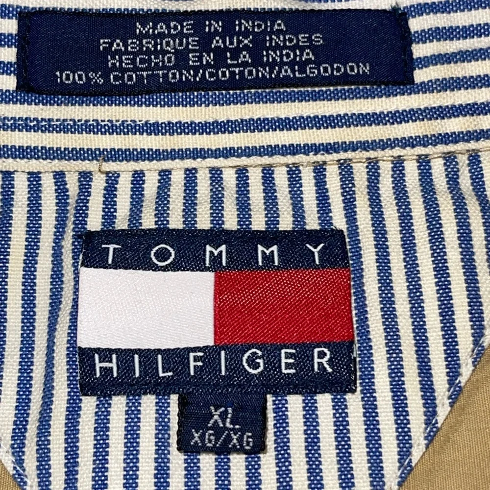 Tommy Hilfiger Men's Casual Shirt Vintage 90s Shirt - Picture 7 of 10